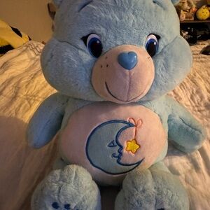 Care Bears Blue Moon Plush Bear with Embroidered Star Belly Badge